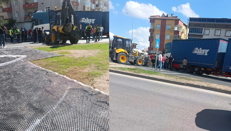TIR’IN ALTINDA KALAN YAŞLI KADIN AĞIR YARALANDI