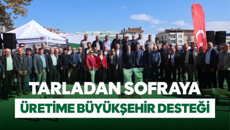 TARLADAN SOFRAYA ÜRETİME BÜYÜKŞEHİR DESTEĞİ