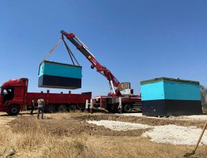 AKSAKAL MAHALLESİ’NDE 50 METREKÜPLÜK PREFABRİK DEPO DEVREYE ALINDI