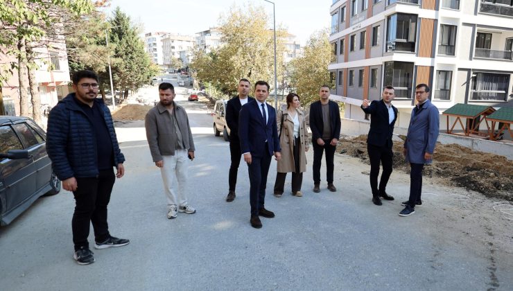 EFENDİOĞLU SOKAK’TA KENTSEL TASARIM ÇALIŞMALARI SÜRÜYOR